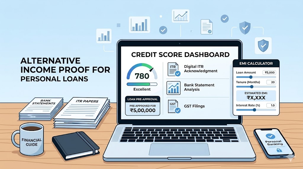Personal loan for salaried in Delhi without salary slip